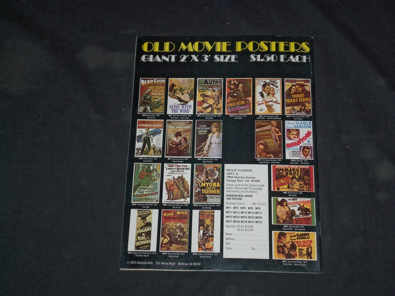 1973 JUNE MOVIE CLASSICS MAGAZINE - PREMIER EDITION - PHOTOS & STORIES - CW 1081