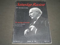 1950 MARCH 25 SATURDAY REVIEW OF LITERATURE MAGAZINE - ARTURO TOSCANINI- ST 4927
