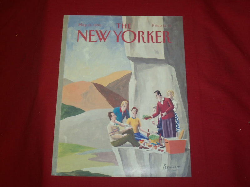 1990 MAY 21 NEW YORKER MAGAZINE FRONT COVER ONLY - GREAT ART FOR FRAMING