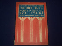 1934 CENTURY OF PROGRESS CHICAGO EXHIBITION PAINTINGS SCULPTURE CATALOG - J 578