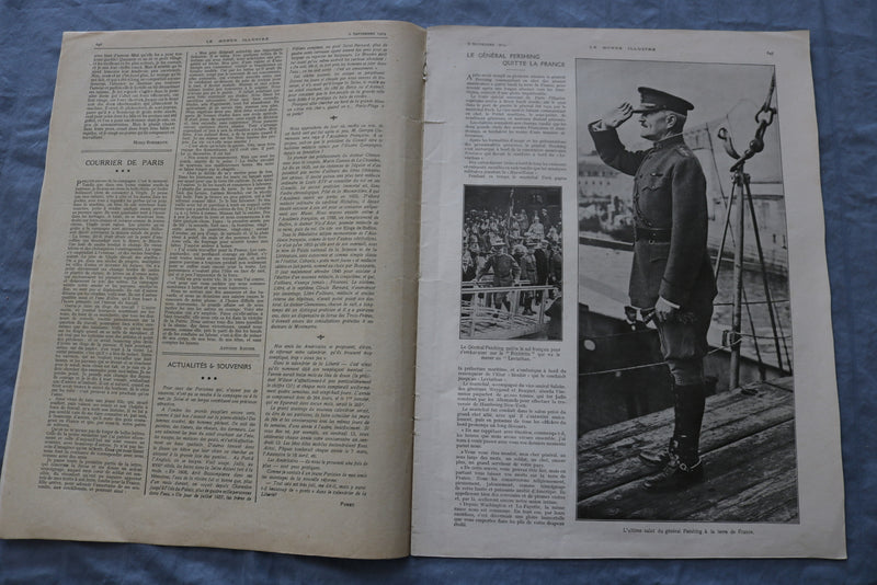 1919 SEP 6 LE MONDE ILLUSTRE MAGAZINE - FRERES D'ARMES - FRENCH - NP 8441