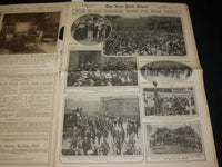 1914 AUGUST 16 NEW YORK TIMES PICTURE SECTION - NEW YORK GIANTS TEAM - NP 5606
