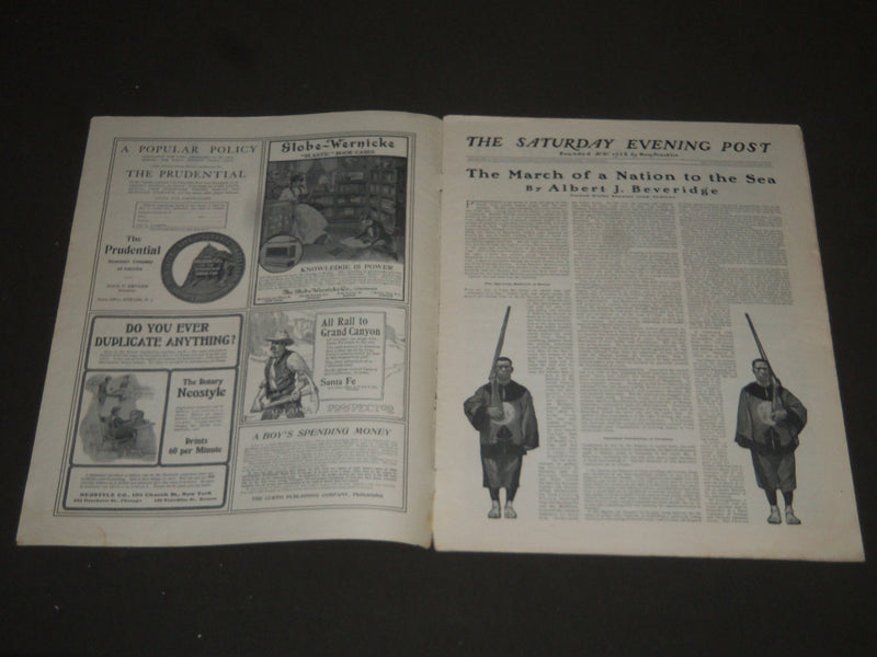 1902 JANUARY 25 THE SATURDAY EVENING POST MAGAZINE - ILLUSTRATED COVER- SP 1026