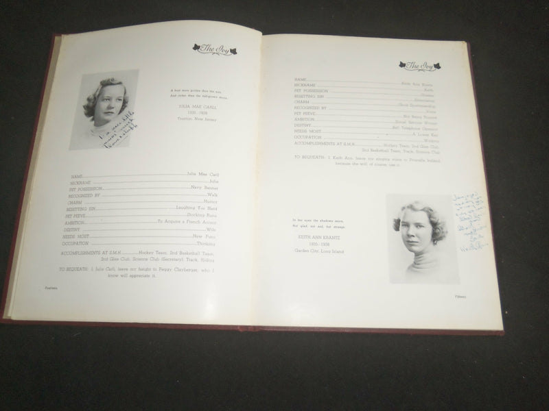 1938 THE IVY ST. MARY'S HALL YEARBOOK - BURLINGTON, NEW JERSEY - YB 2554