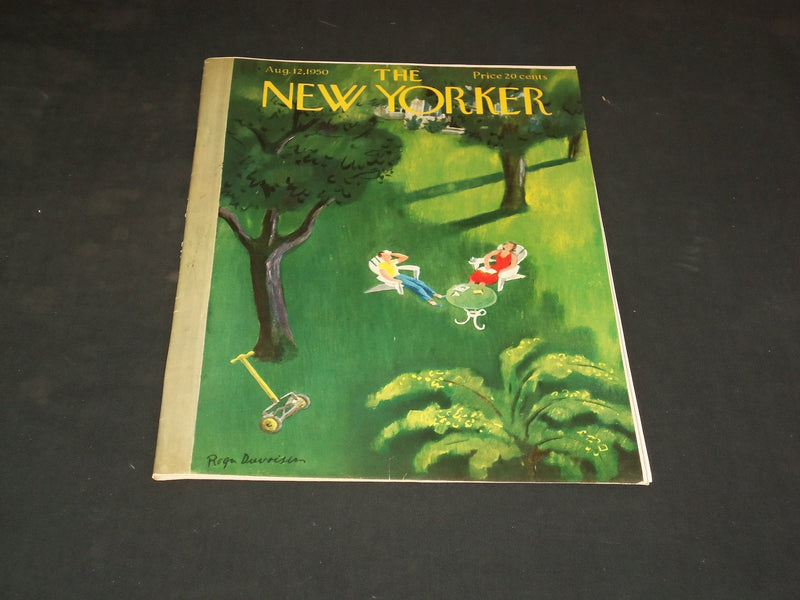 1950 AUGUST 12 THE NEW YORKER MAGAZINE - ILLUSTRATED COVER - NY 379