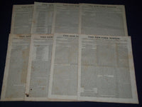 1832-1833 THE NEW YORK MIRROR NEWSPAPER LOT OF 19 - NICE ARTICLES - NP 1510