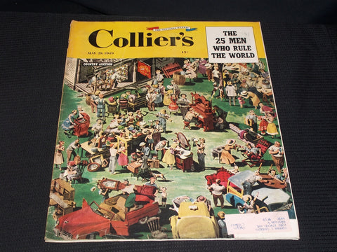 1949 MAY 28 COLLIER'S MAGAZINE - COUNTRY AUCTION NICE FRONT COVER & ADS - E 4326