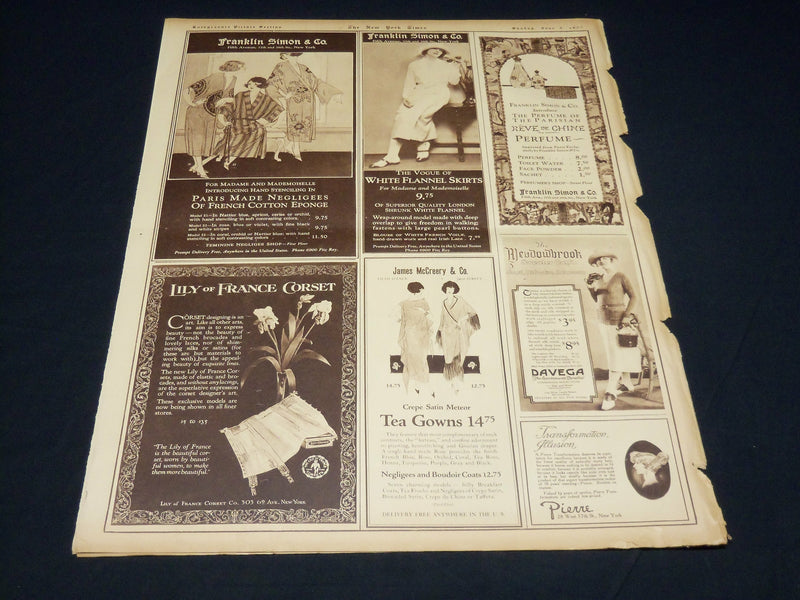 1922 JUNE 4 NEW YORK TIMES PICTURE SECTION NO. 4 & 5 - ROBERT LINCOLN - NT 8865