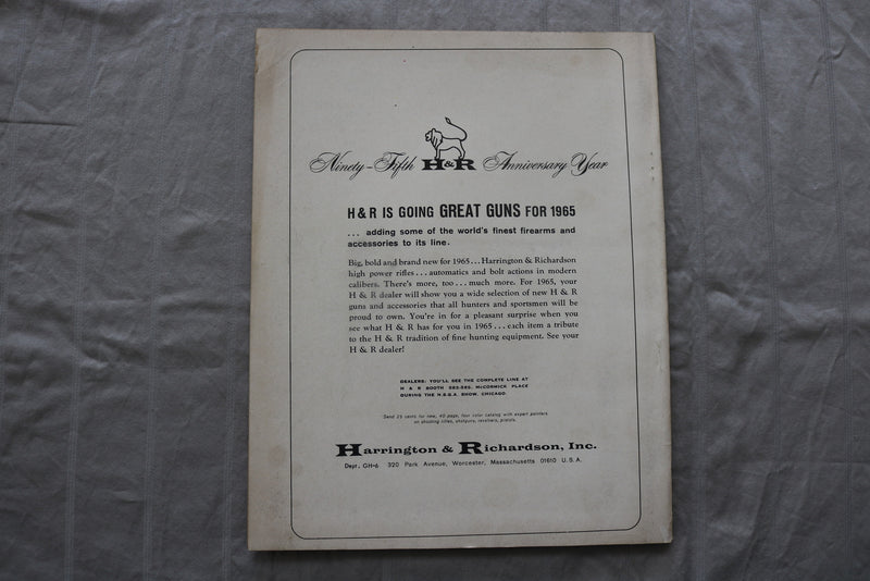 1965 MAR GUNS AND HUNTING MAGAZINE - GUNS THAT FOUGHT OUR WARS! COVER - ST 3400S