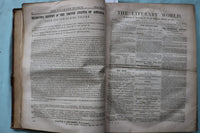 1852 JULY-DECEMBER THE LITERARY WORLD BOUND VOLUME - HAWTHORNE-WEBSTER - KD 9719
