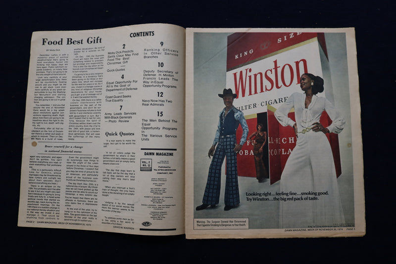 1974 NOVEMBER DAWN MAGAZINE - DANIEL JAMES - GEORGE SHUFFER - NP 8843