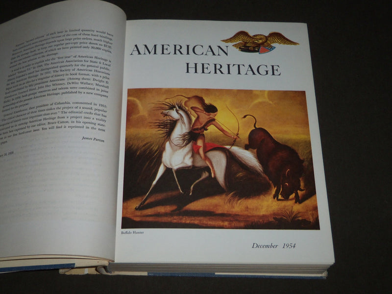 1958 THE FIRST YEAR OF AMERICAN HERITAGE BOOK - FIRST SIX ISSUES - KD 4868