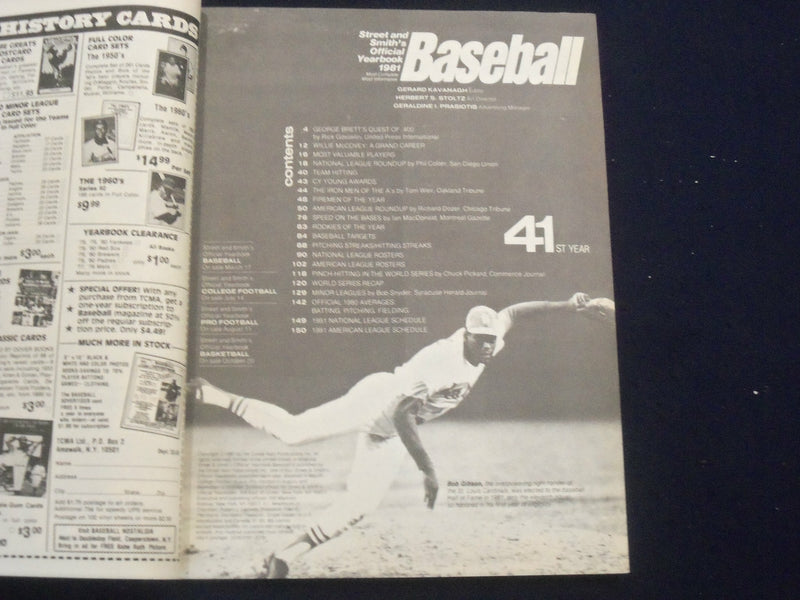 1981 STREET AND SMITH'S BASEBALL MAGAZINE - MIKE SCHMIDT COVER - ST 6914