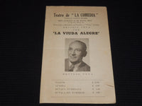 1950'S MAY 12 LA VIUDA ALLEGRE PROGRAM - HAVANA CUBA - ERVIGIO PENA - K 89