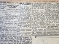 1927 NOVEMBER 22 NEW YORK TIMES - DEMPSEY THE VICTOR BY LEGAL KNOCKOUT - NT 6293