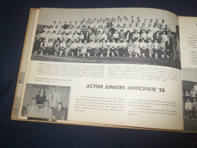 1957 PANAORAMA NORTHERN HIGH SCHOOL YEARBOOK - DILLSBURG, PENNSYLVANIA - YB 2409