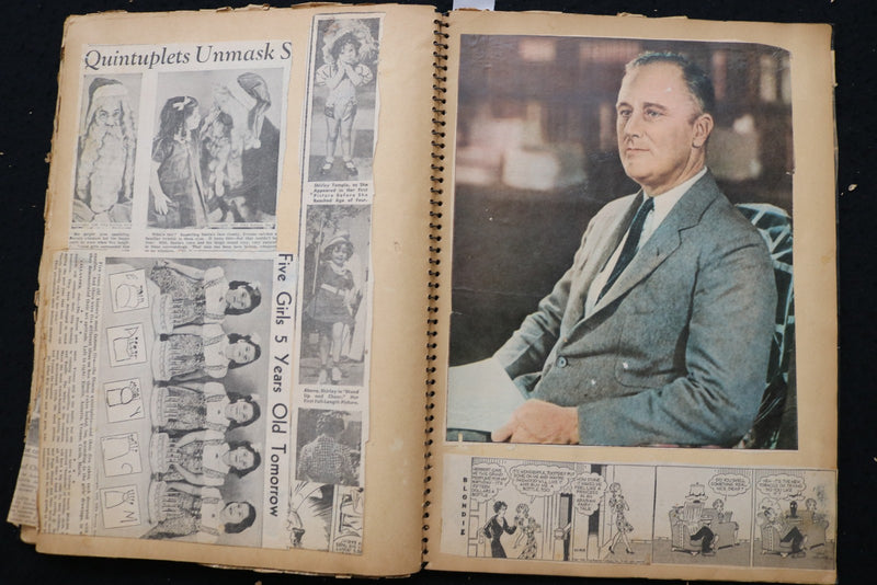 DIONNE QUINTUPLETS SCRAPBOOK, LOADED - E 24907