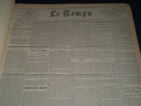 1931 OCTOBER-DECEMBER LE TEMPS FRENCH NEWSPAPER BOUND VOLUME - VB 10