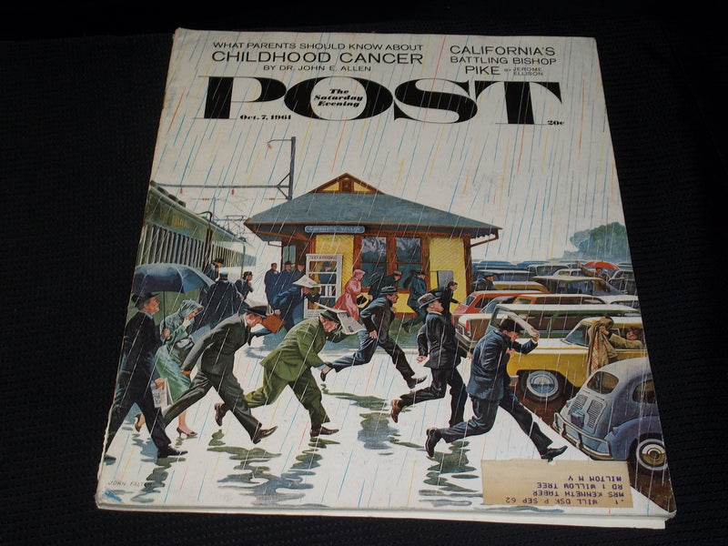 1961 OCTOBER 7 THE SATURDAY EVENING POST MAGAZINE - NICE COVER - E 5853