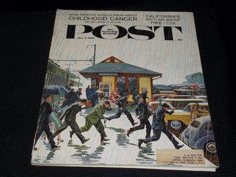 1961 OCTOBER 7 THE SATURDAY EVENING POST MAGAZINE - NICE COVER - E 5853