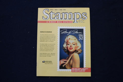 1995 APRIL-JUNE STAMPS MAGAZINE - MARILYN MONROE STAMP COVER - E 18994