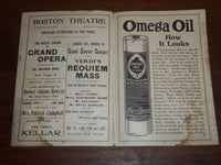 1902 MARCH 10 BOSTON THEATRE OPERA PROGRAM - LAWRENCE MCCARTY - K 1188