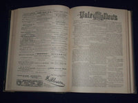 1883-1884 SEP-JUN YALE NEWS MAGAZINE BOUND VOLUME NO. 7 - GREAT ADS - KD 726G