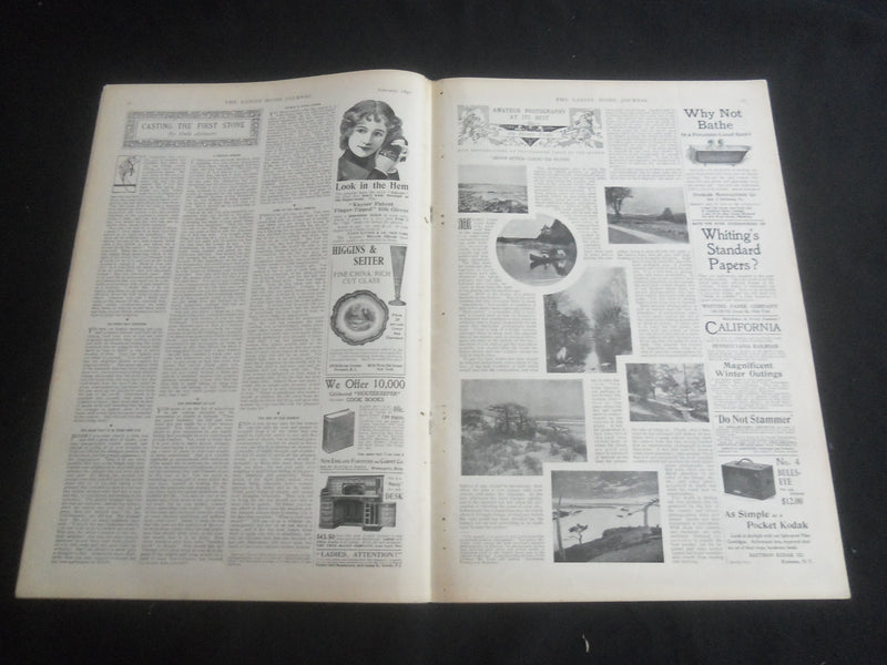 1897 FEBRUARY LADIES' HOME JOURNAL MAGAZINE - GREAT ILLUSTRATIONS & ADS- B 5534Y