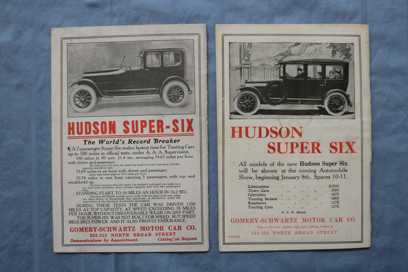 1916 LYRIC & ADELPHI THEATRES PROGRAM - LOT OF 2 - K 2735