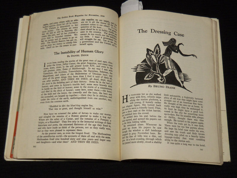 1934 NOVEMBER GOLDEN BOOK MAGAZINE - JACK LONDON - DREISER - BALZAC - K 20