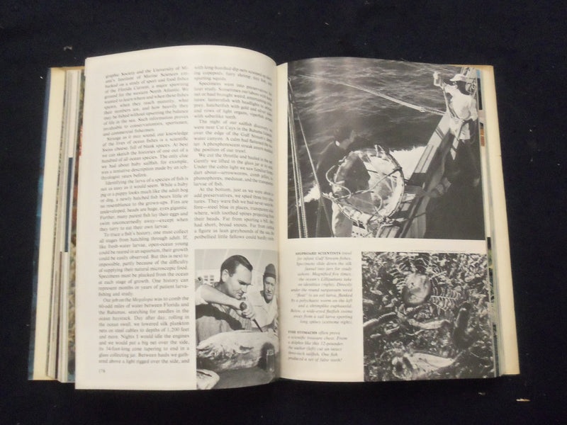 1969 WONDEROUS WORLD OF FISHES HARDCOVER BOOK -NATIONAL GEOGRAPHIC SOC.- KD 8270