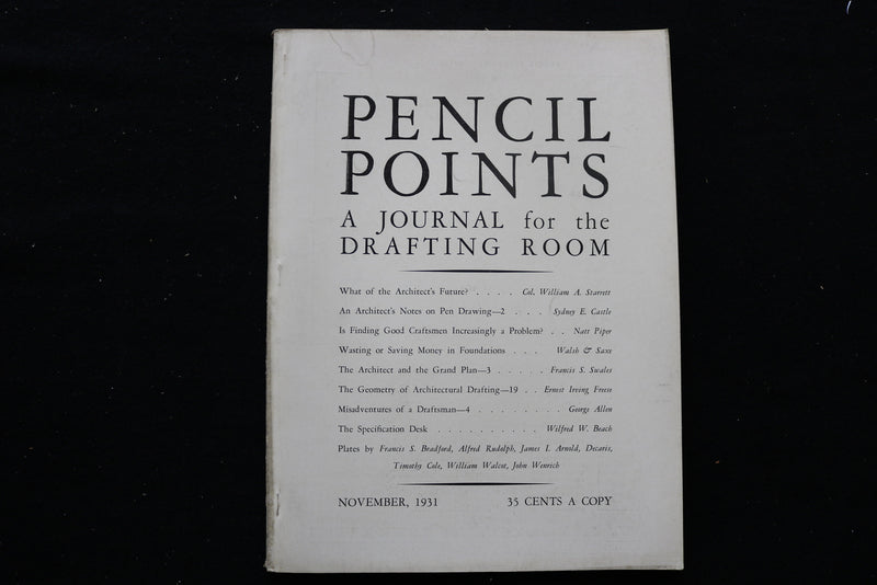 1931 NOVEMBER PENCIL POINTS MAGAZINE - B 1126O