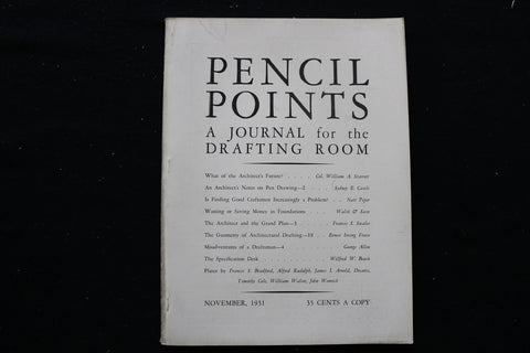 1931 NOVEMBER PENCIL POINTS MAGAZINE - B 1126O