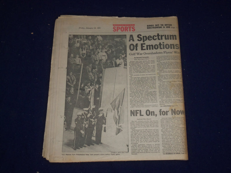 1991 JAN 18 PHILADELPHIA DAILY NEWS - U.S. RETALIATES FOR ISRAEL STRIKE- NP 2981