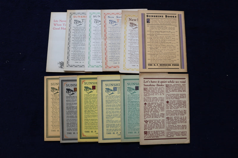 1927-1932 SUNSHINE A SOULFUL MAGAZINE - LOT OF 12 - DIGEST SIZE - K 1479