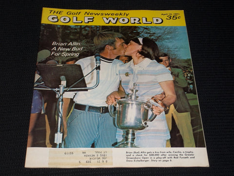 1971 APRIL 13 GOLF WORLD NEWSWEEKLY MAGAZINE - BRIAN ALLIN COVER - E 6036