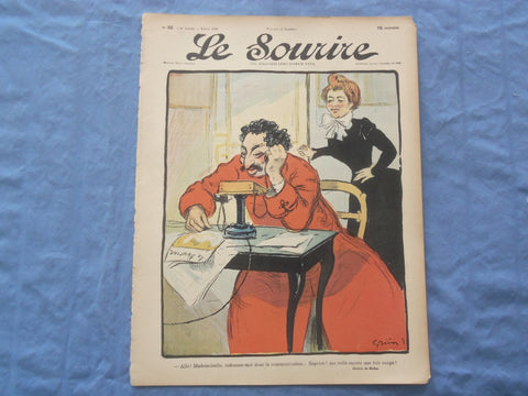 1900 JUNE 2 LE SOURIRE MAGAZINE - ILLUSTRATED COMEDY - FRENCH TEXT - SP 4864G