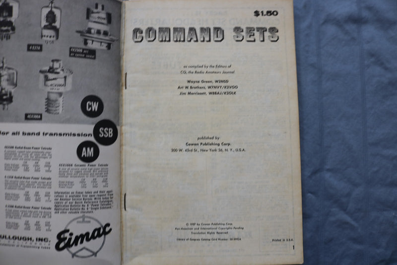 1957 COMMAND SETS MAGAZINE - RADIO - CQ TECHNICAL SERIES - K 2968