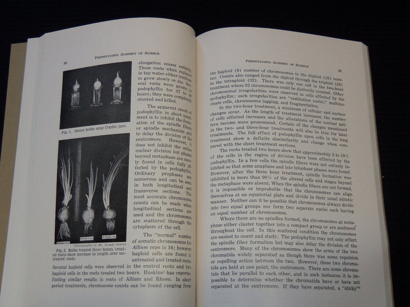 1949-1954 PENNSYLVANIA ACADEMY OF SCIENCE PROCEEDINGS LOT OF 3 - O 1864A