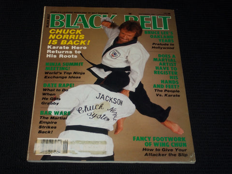 1986 SEPTEMBER BLACK BELT MAGAZINE - CHUCK NORRIS FRONT COVER - E 7789