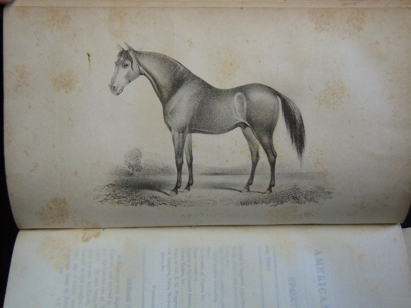 1836-1837 AMERICAN TURF REGISTER AND SPORTING MAGAZINE BOUND VOLUME - KD 7817