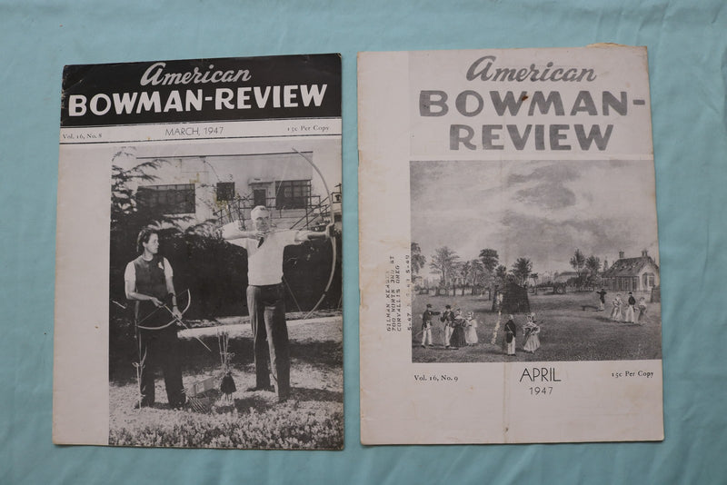 1947 AMERICAN BOWMAN-REVIEW MAGAZINE - COMPLETE YEAR - LOT OF 12 - O 3753