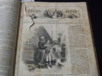 1852-1862 THE CHILD'S PAPER BOUND VOLUME - NICE ILLUSTRATIONS - KD 3352F