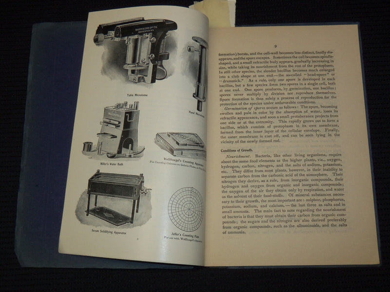 1901 SYLLABUS OF BACTERIOLOGY DESIGNED TO AID PHYSICIAN - 5 PLATES - J 7953