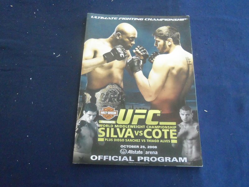 2008 OCTOBER 25 ULIMATE FIGHTING CHAMPIONSHIP PROGRAM - SILVA VS. COTE - ST 200G