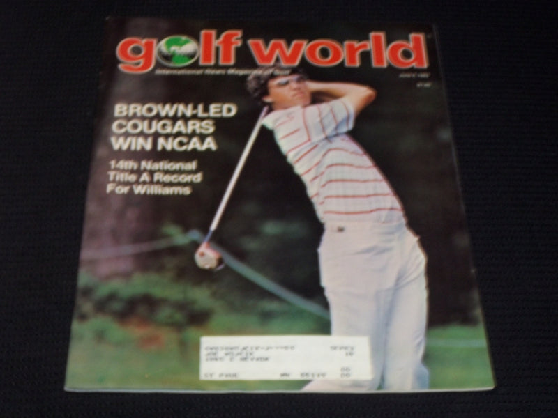 1982 JUNE 4 GOLF WORLD MAGAZINE - HALE IRWIN FRONT COVER - E 6913