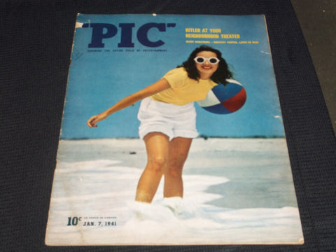 1941 JANUARY 7 PIC MAGAZINE - THE TROPICS NICE FRONT COVER - E 2555