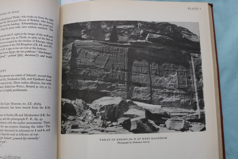 1955 THE INSCRIPTIONS OF SANAI PART II HARDCOVER BOOK - KD 9710