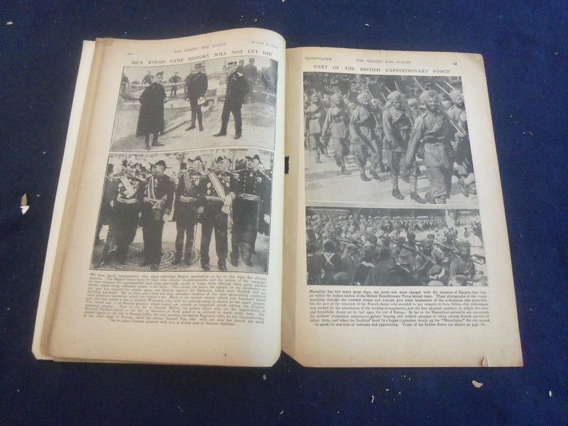 1914 OCT 10 THE GRAPHIC WAR BUDGET MAGAZINE-QUEEN OF EMPIRE'S WOMANHOOD -B 4164I