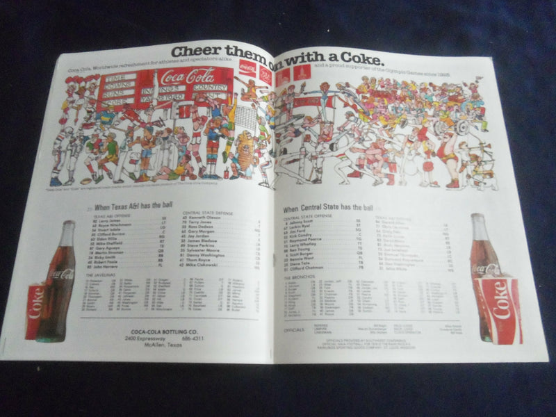 1979 DEC 15 PALM BOWL PROGRAM - TEXAS A&I UNIV VS CENTRAL STATE UNIV - ST 4027R